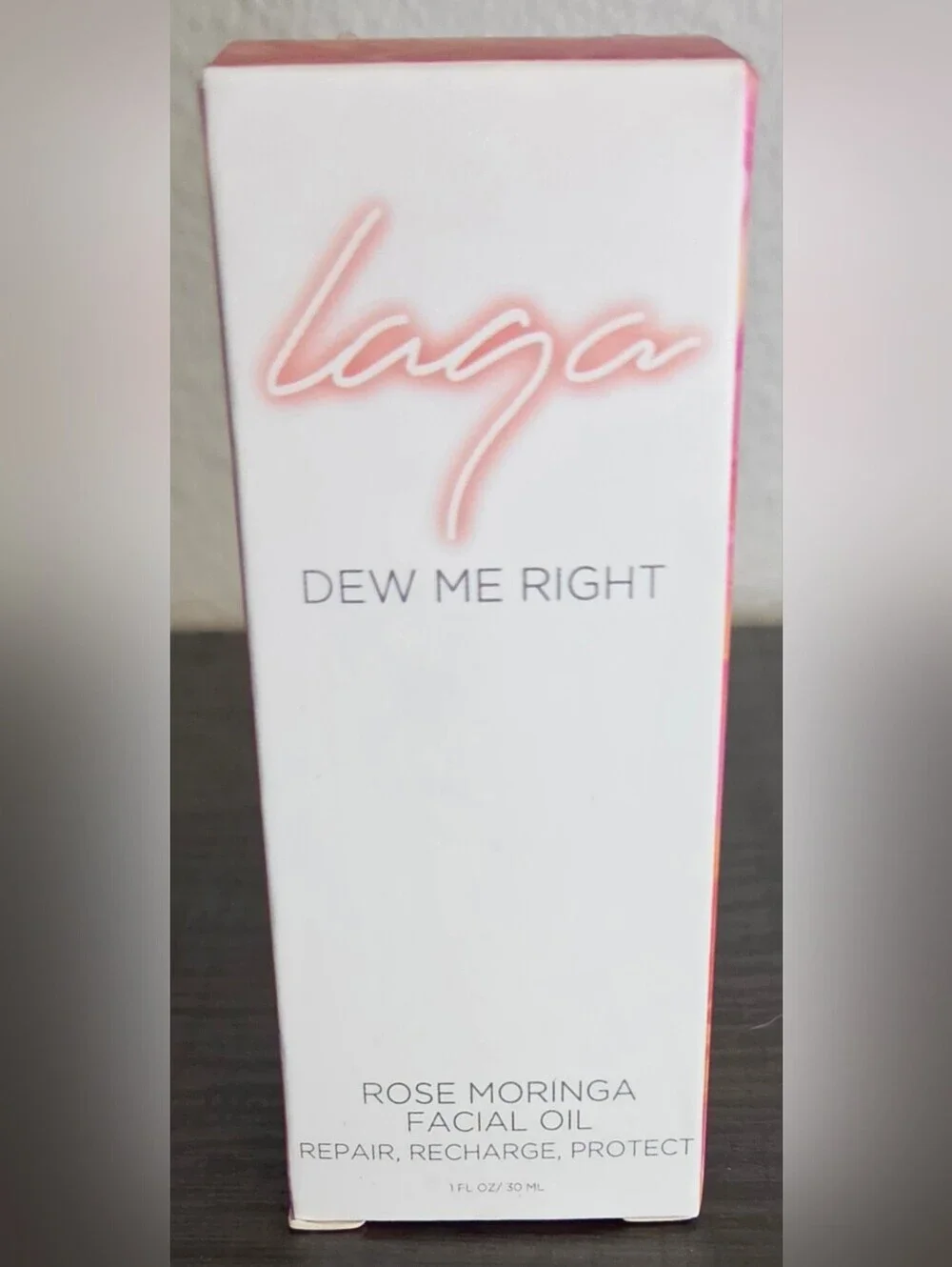 🕯 Laga Dew Me Right Rose Moringa Facial Oil 1 oz NIB Glow Skincare